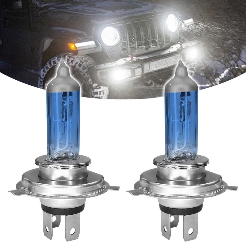 SamWinGear H4 Headlight Bulb H4 Halogen Head Light Bulbs, Ultra White Bright Halogen Headlight Bulb 12V 100W High Beam Low Beam Fog Light Bulbs, Universal Light Lamp for Most Cars, Trucks, SUVs (H4) - Image 1